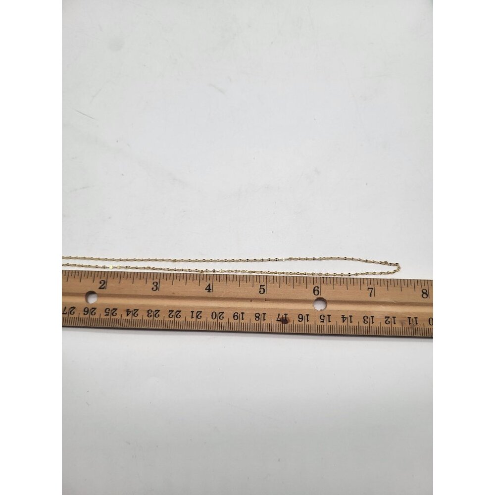 Caitlyn Minimalist Josephine Mirror Chain Necklace 925 Sterling Silver18K Finish - Picture 5 of 7